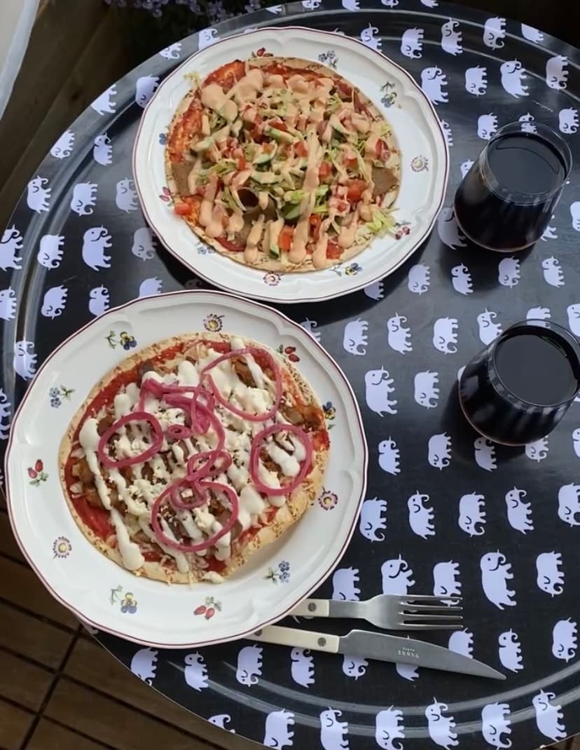 Kebab- och gyrospizza